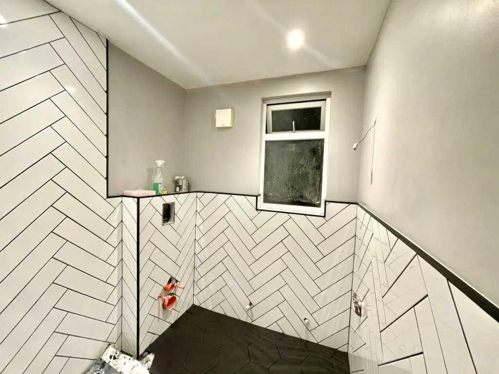 During renovation the perfectionist’s shower room in Croydon