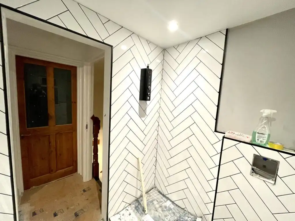During renovation the perfectionist’s shower room in Croydon