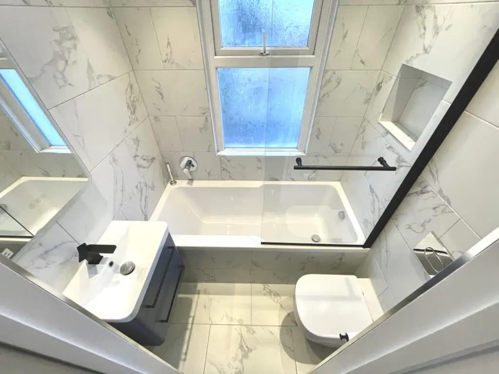 Luxury bathroom renovation in the perfectionist’s house at Croydon