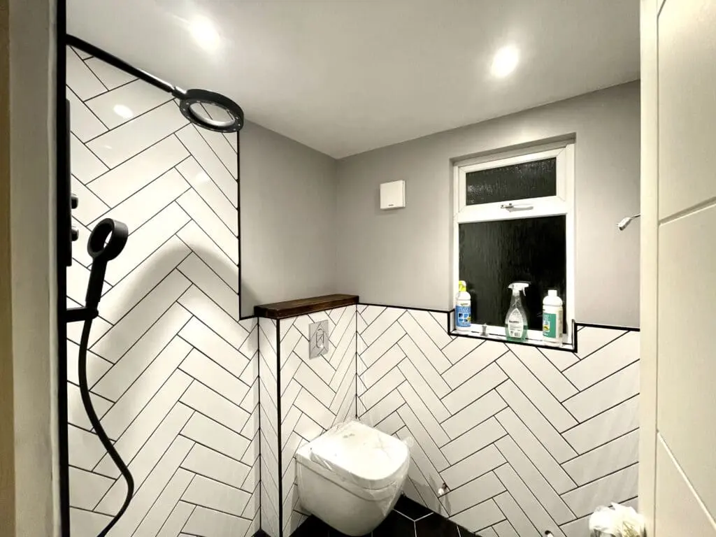 During renovation the perfectionist’s shower room in Croydon