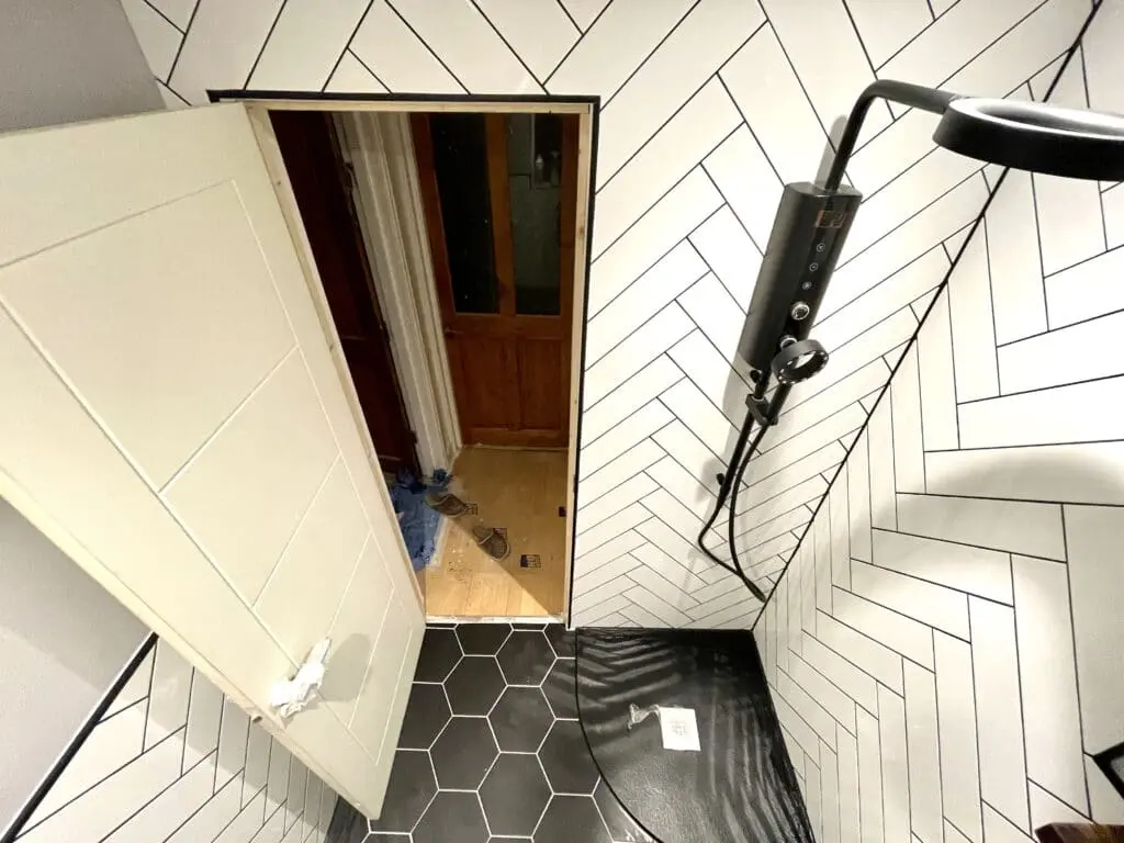 During renovation the perfectionist’s shower room in Croydon