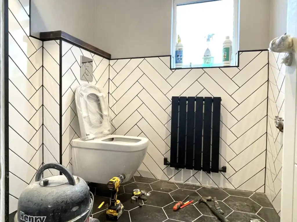 During renovation the perfectionist’s shower room in Croydon