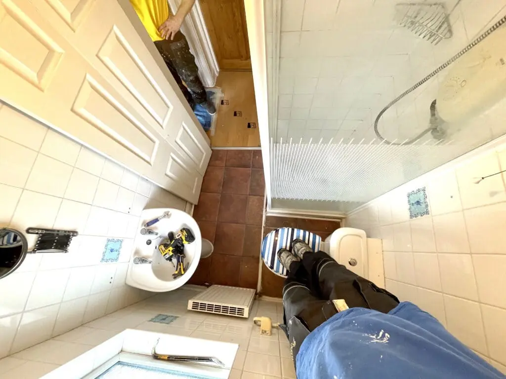 During renovation the perfectionist’s shower room in Croydon