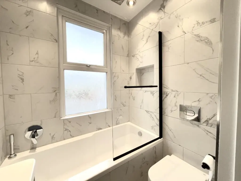 Luxury bathroom renovation in the perfectionist’s house at Croydon