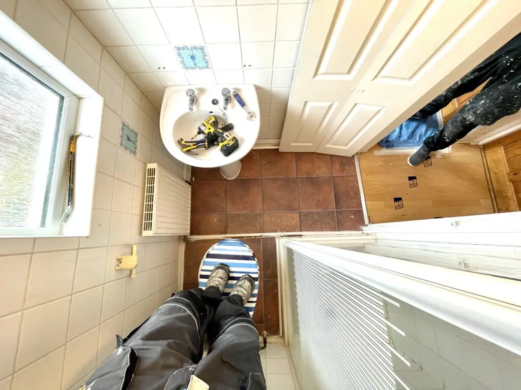 During renovation the perfectionist’s shower room in Croydon