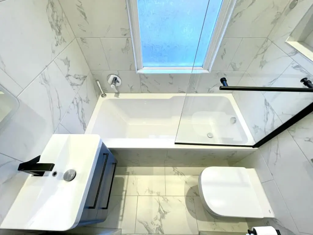 Luxury bathroom renovation in the perfectionist’s house at Croydon