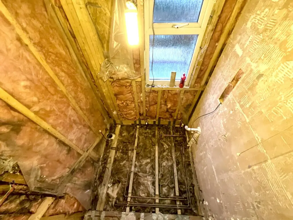 During renovation the perfectionist’s shower room in Croydon