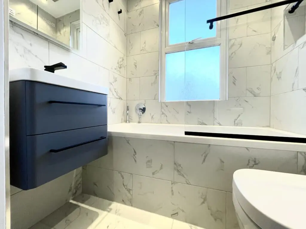 Luxury bathroom renovation in the perfectionist’s house at Croydon