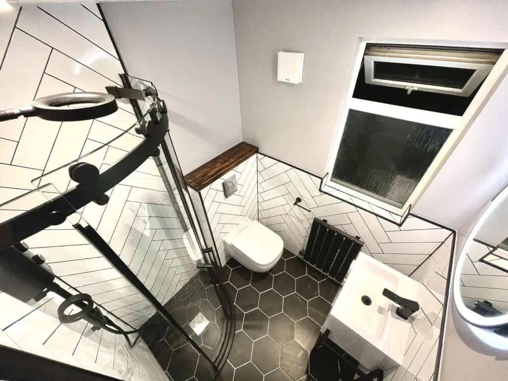 Luxury Shower Room renovation in the Perfectionists House at Croydon