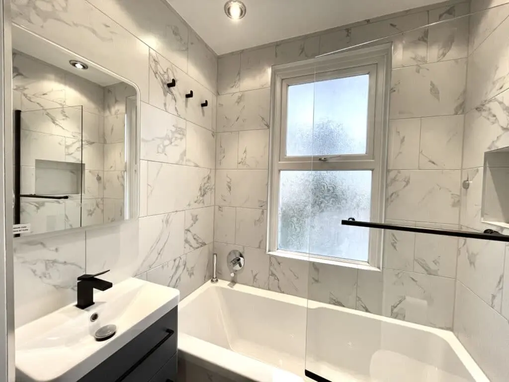 Luxury bathroom renovation in the perfectionist’s house at Croydon