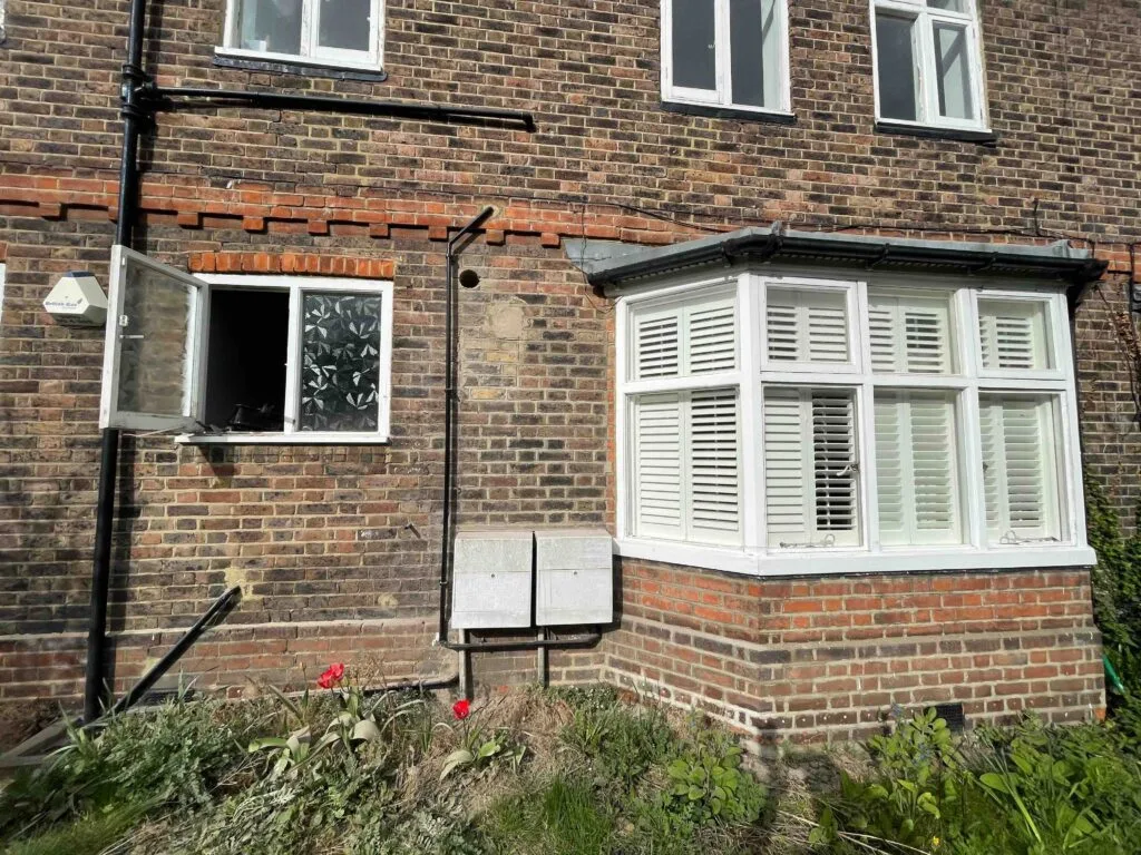 Under construction bathroom renovation at Greenwich in London