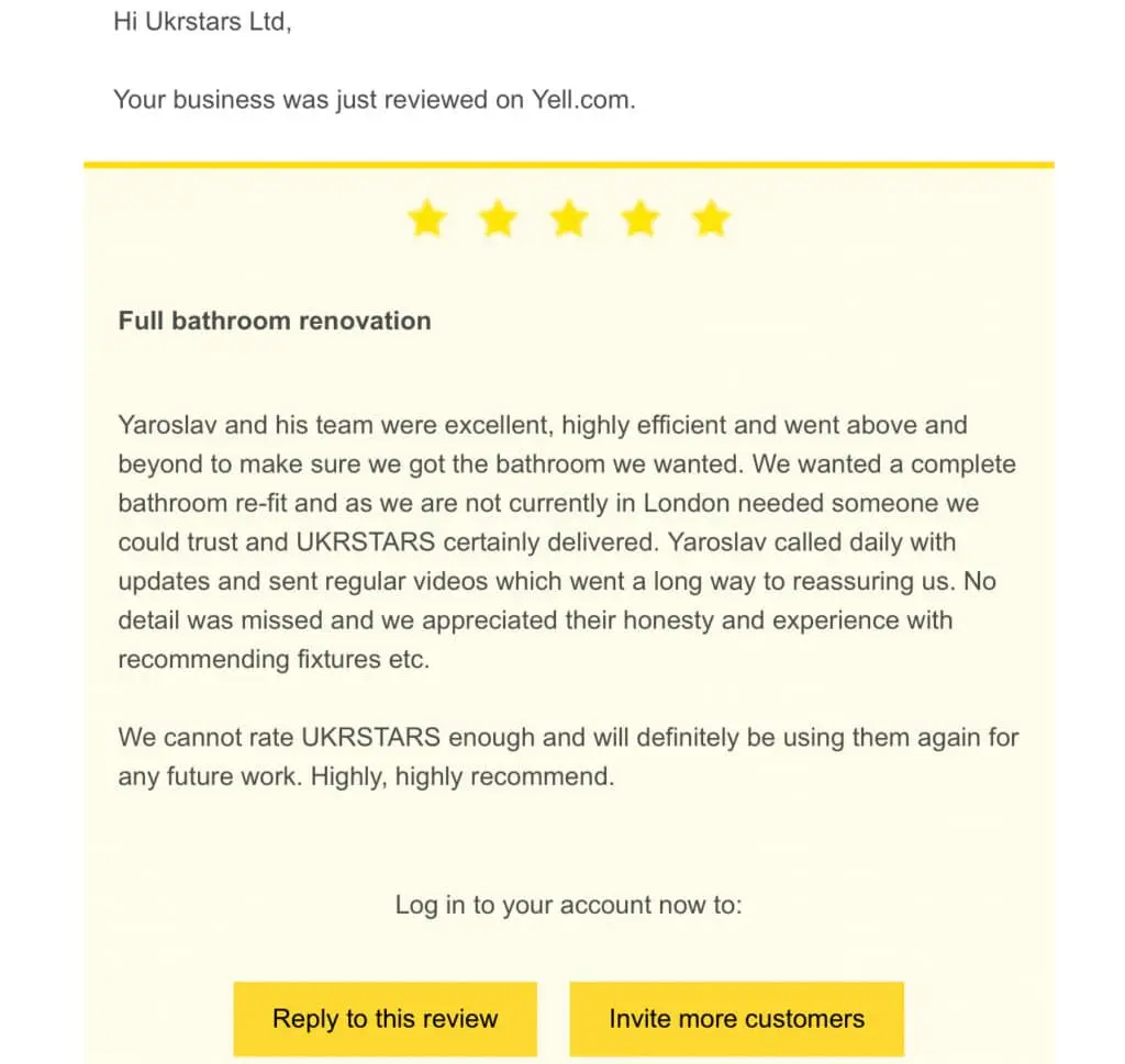 Completed bathroom renovation at Greenwich in London