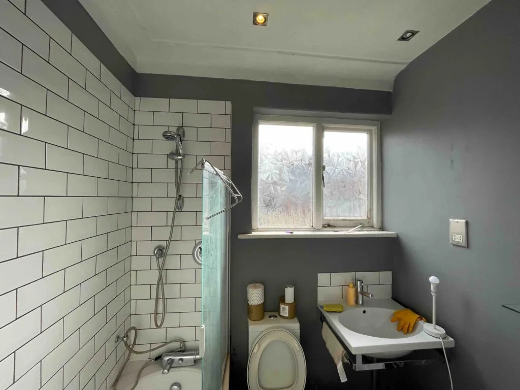 Under construction bathroom renovation at Greenwich in London