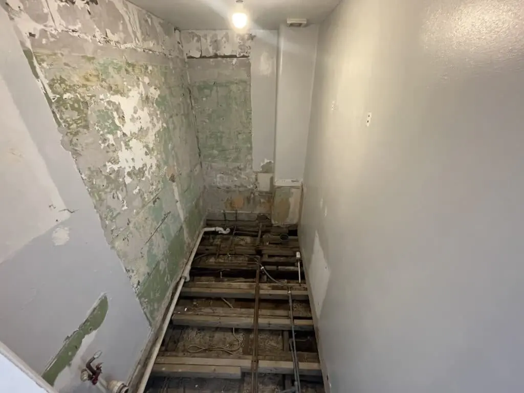 Under Construction Bathroom Renovation at Woolwich in London