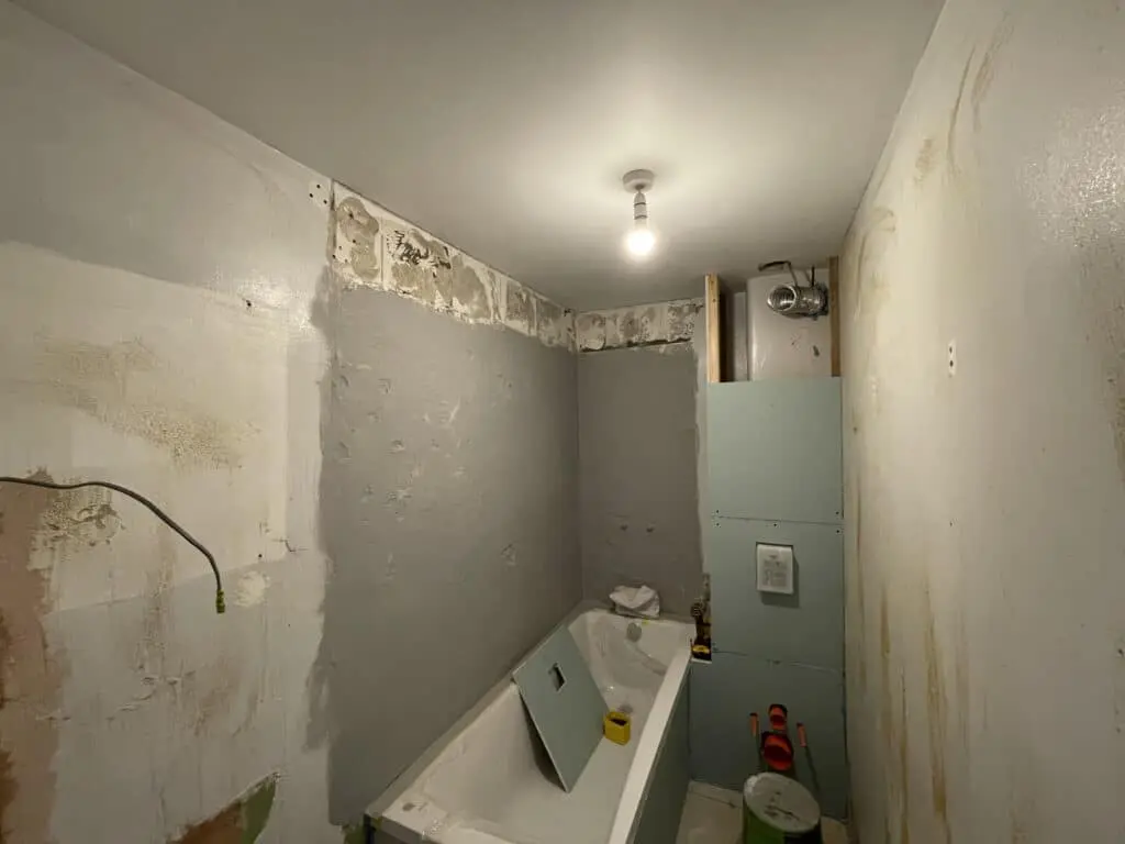 Under Construction Bathroom Renovation at Woolwich in London