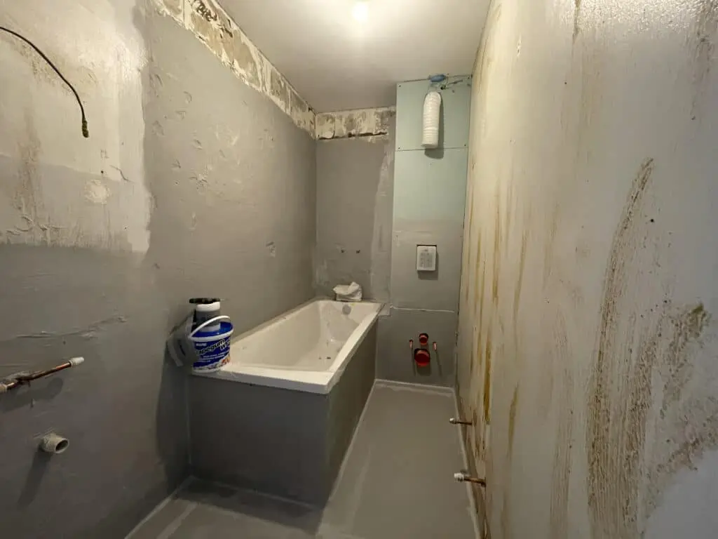 Under Construction Bathroom Renovation at Woolwich in London