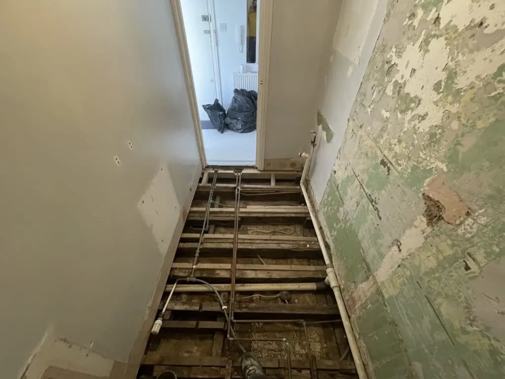 Under Construction Bathroom Renovation at Woolwich in London