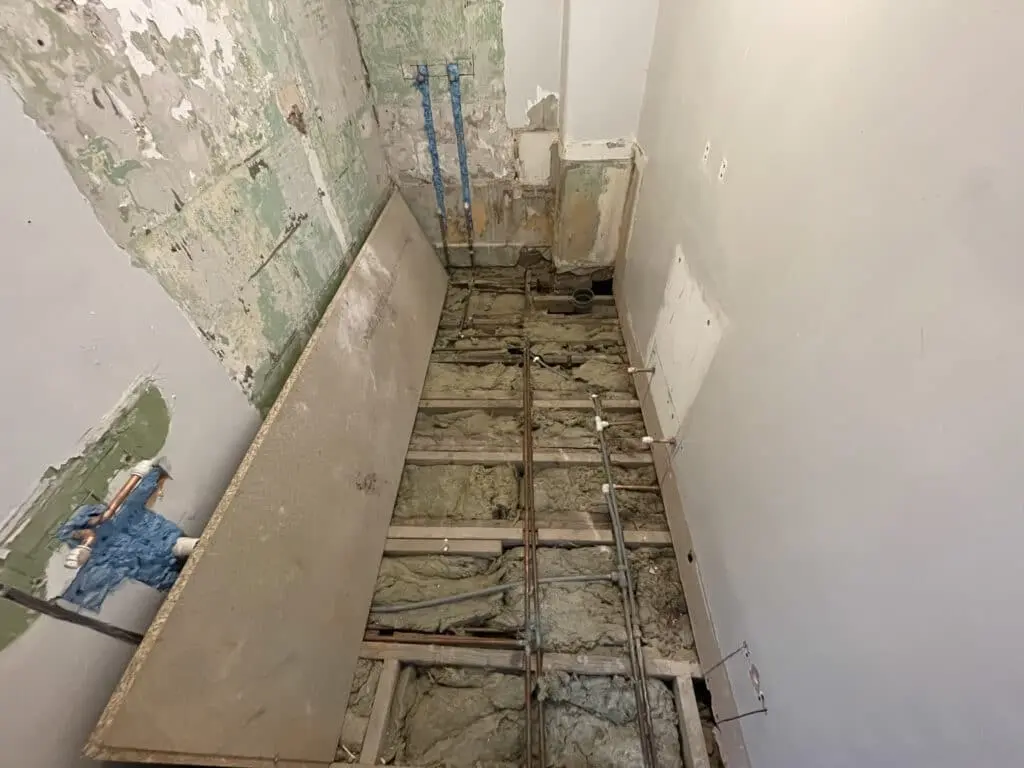 Under Construction Bathroom Renovation at Woolwich in London