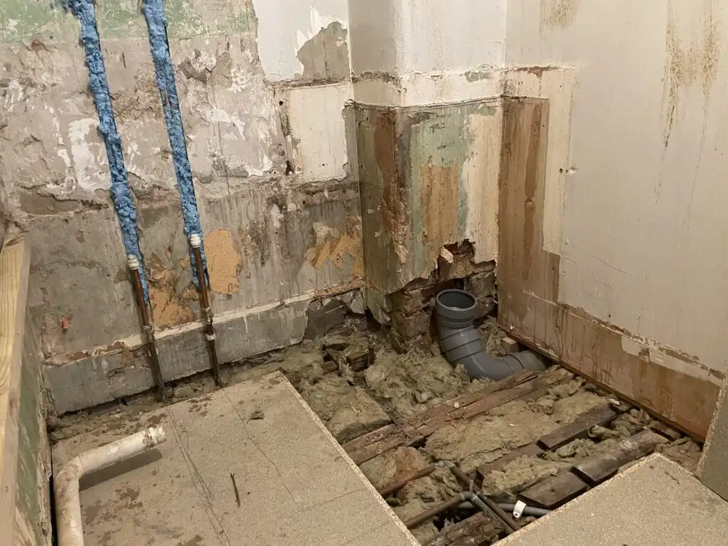 Under Construction Bathroom Renovation at Woolwich in London