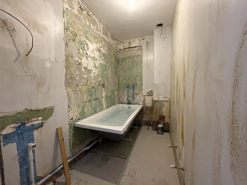 Under Construction Bathroom Renovation at Woolwich in London