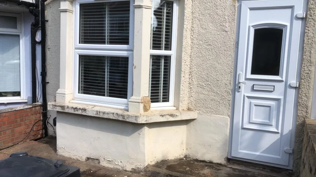 Bay Window Renovation, New Brick Wall, Walthamstow, under construction