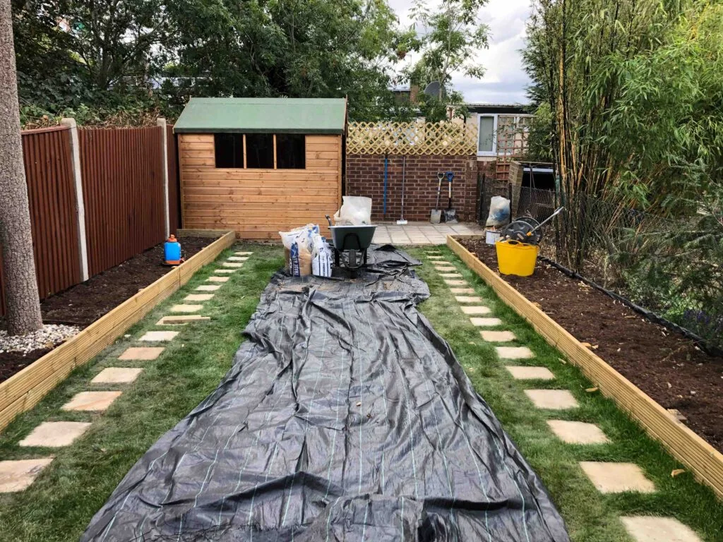 During Renovation of Garden Makeover in South East London