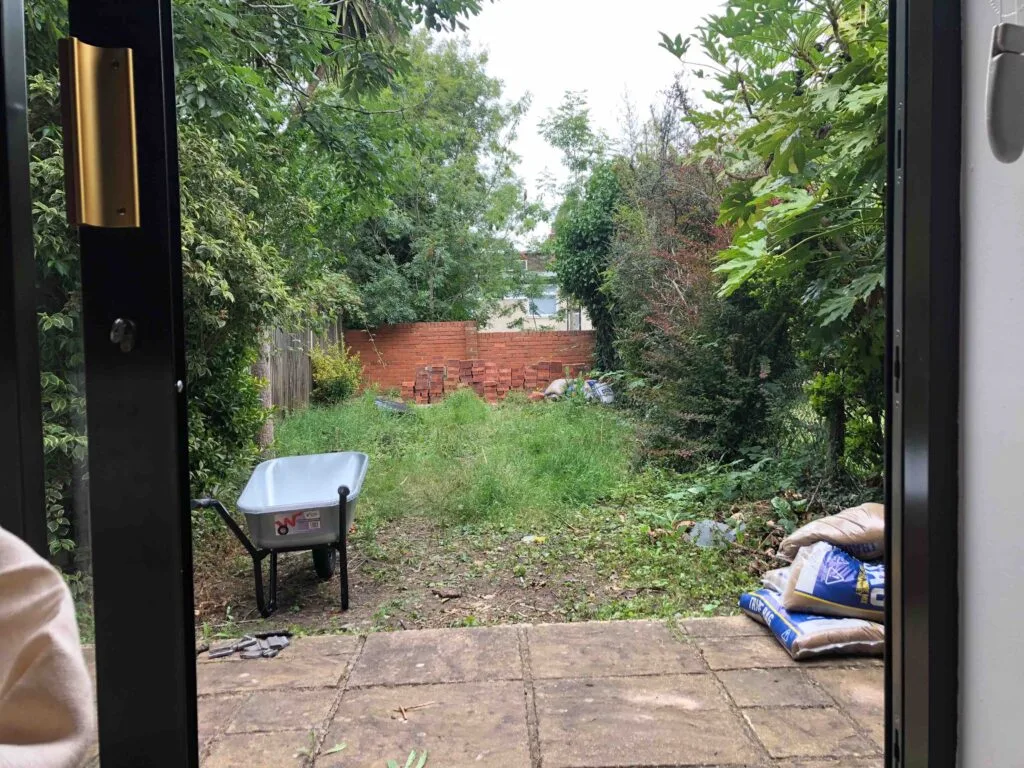 During Renovation of Garden Makeover in South East London