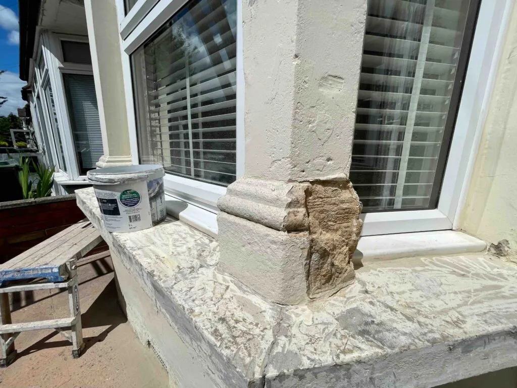 Bay Window Renovation, New Brick Wall, Walthamstow, under construction