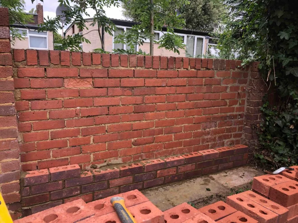 During Renovation of Garden Makeover in South East London