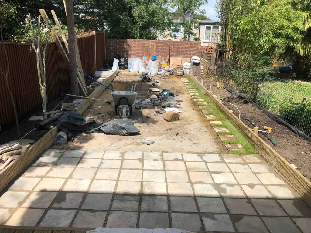 During Renovation of Garden Makeover in South East London