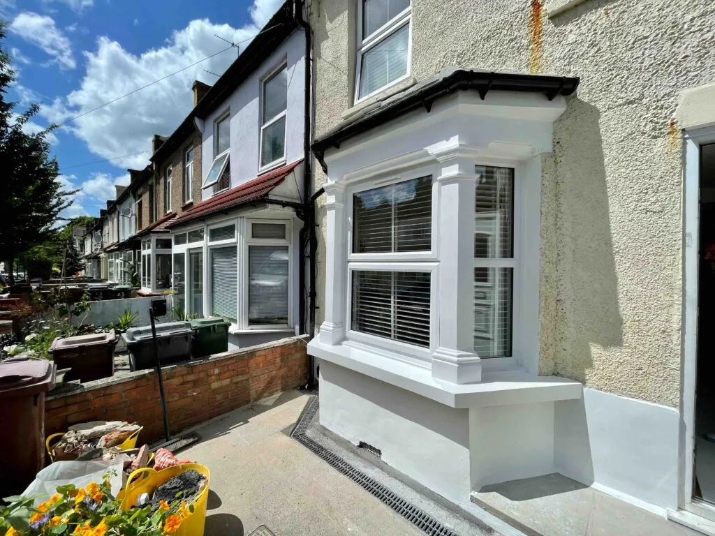 Bay Window Renovation, New Brick Wall, Walthamstow, under construction