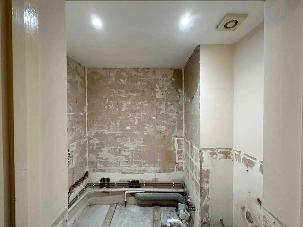 During renovation bathroom in Lewisham