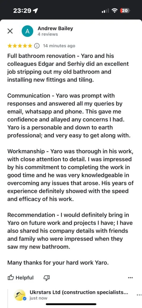 Feedback for Ukrstars Ltd