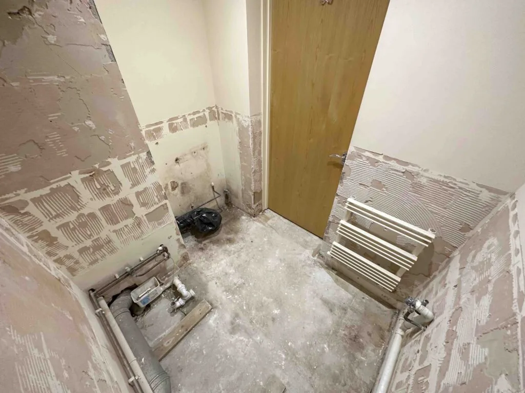 During renovation bathroom in Lewisham