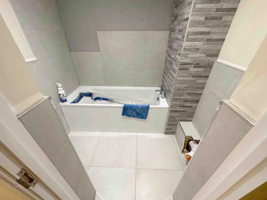 During renovation bathroom in Lewisham