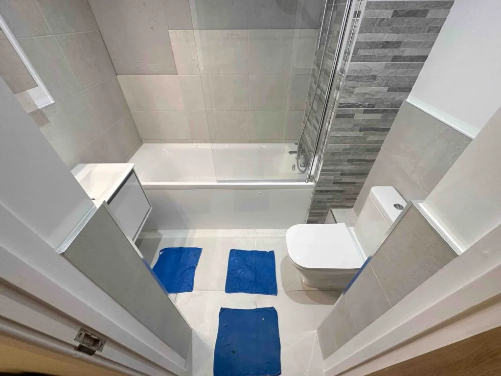 During renovation bathroom in Lewisham