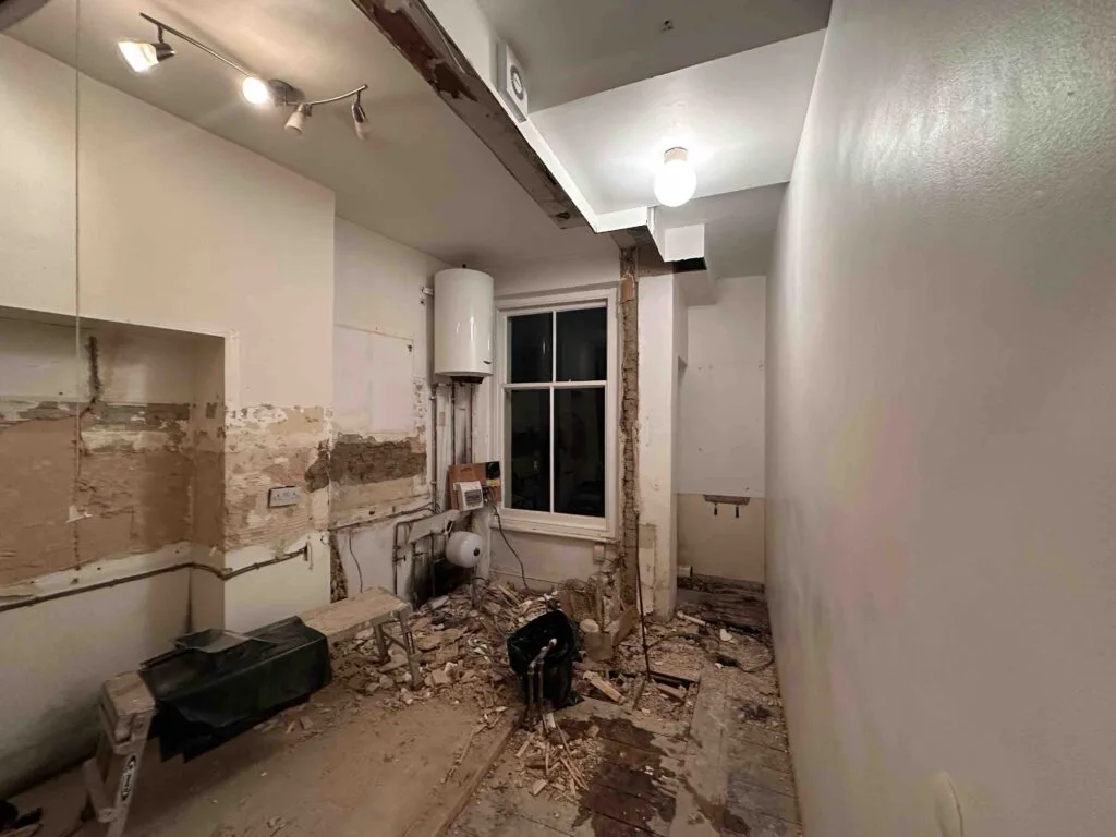 During Renovation Wet Room in Chelsea