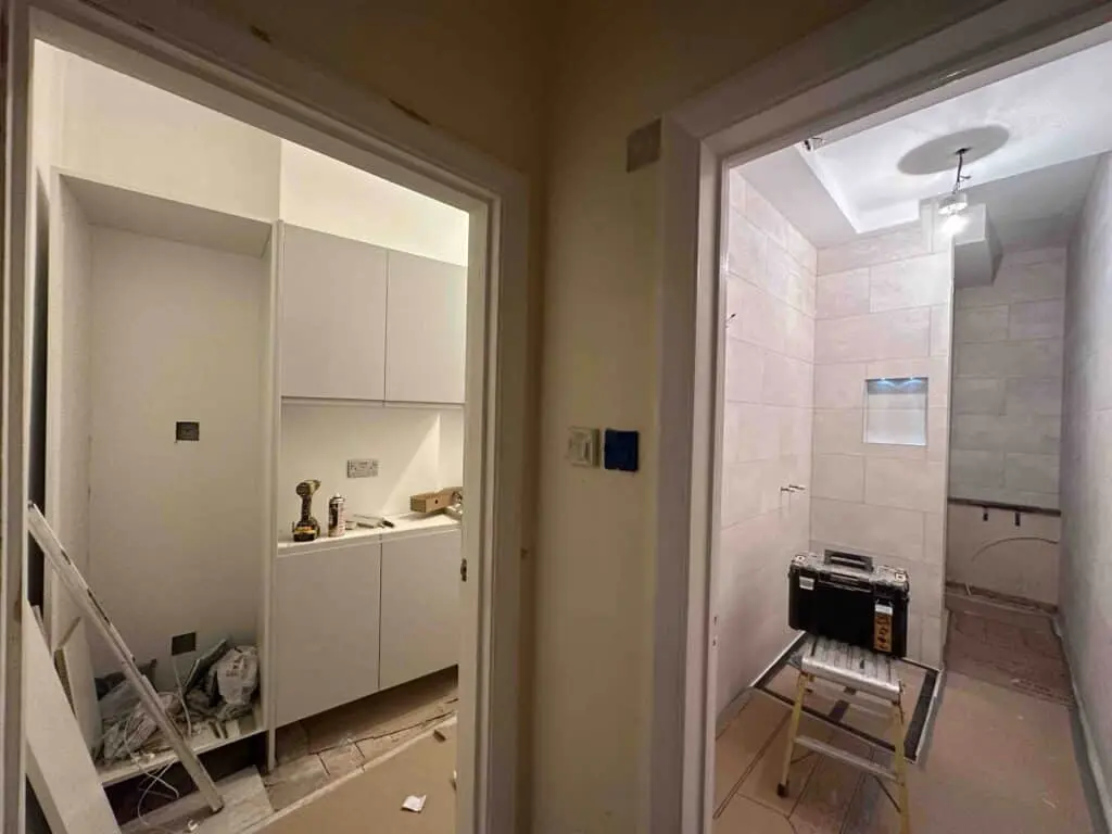 During Renovation Wet Room in Chelsea