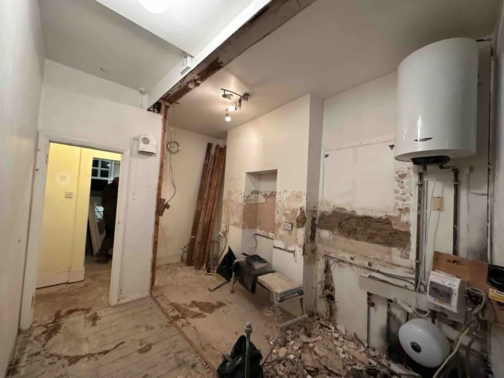 During Renovation Wet Room in Chelsea