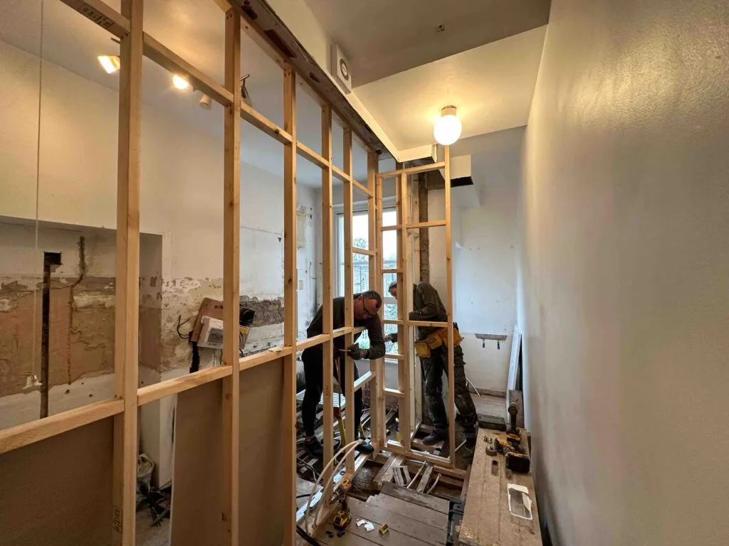 During Renovation Wet Room in Chelsea