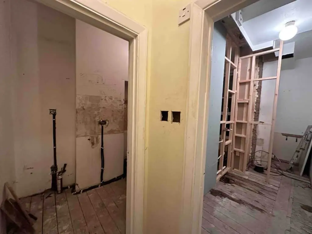 During Renovation Wet Room in Chelsea