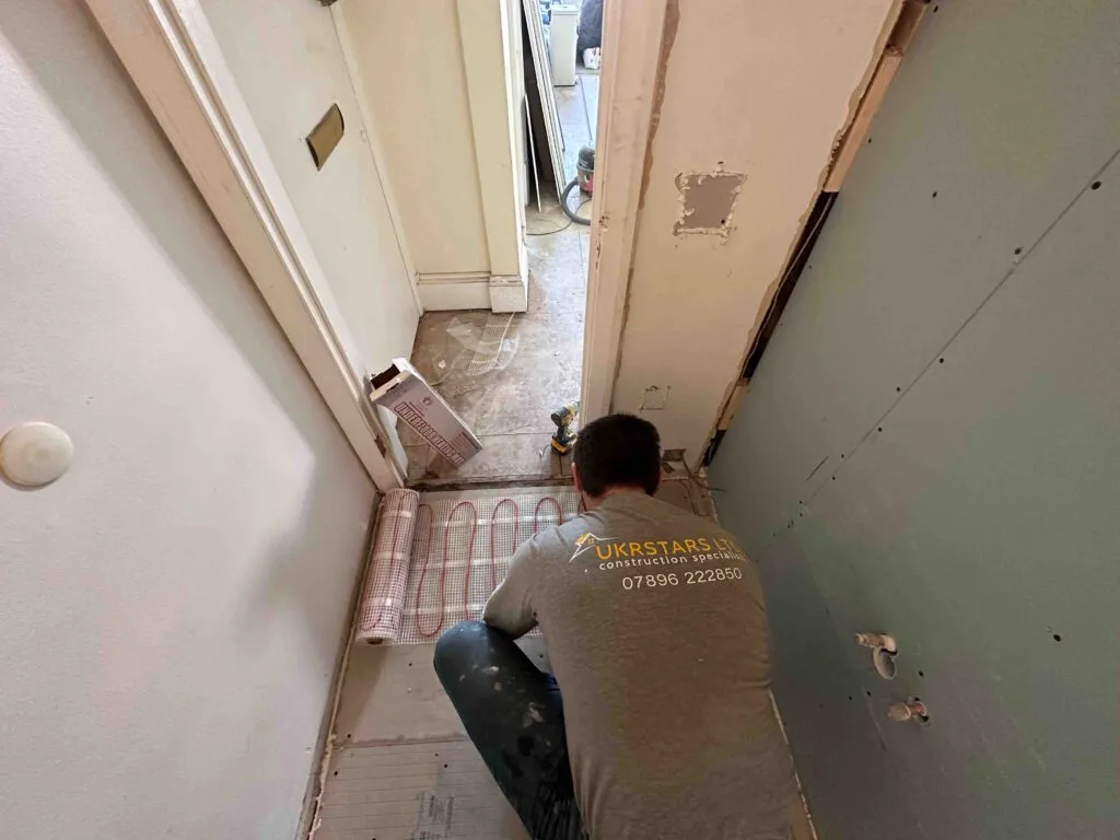 During Renovation Wet Room in Chelsea