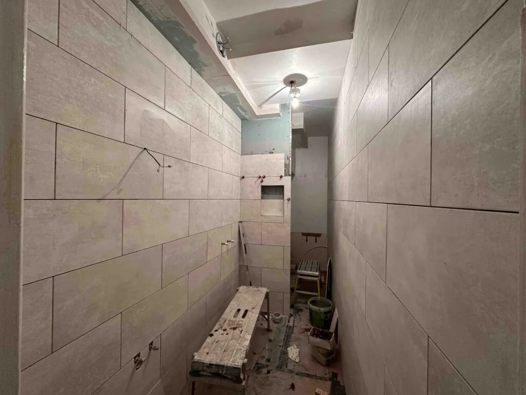 During Renovation Wet Room in Chelsea