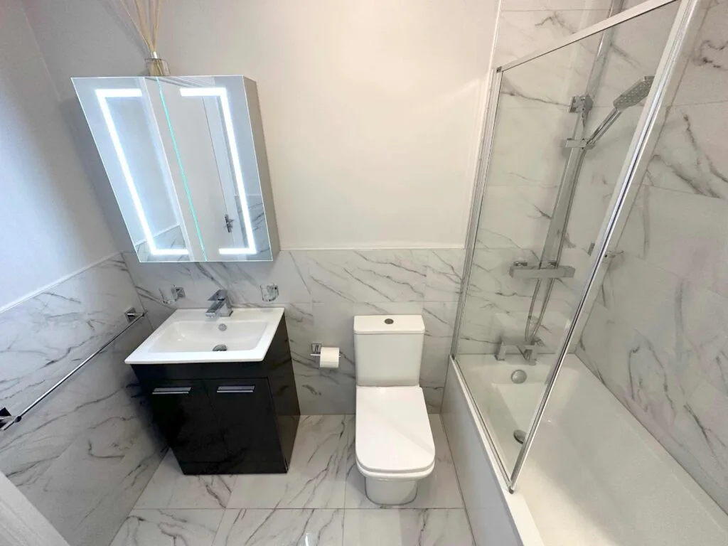 Trendy Bathroom Renovation in Streatham (after)