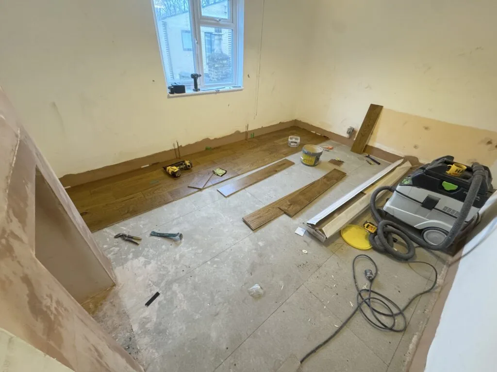 Engineered Flooring Installation, Newham, E16 (before)