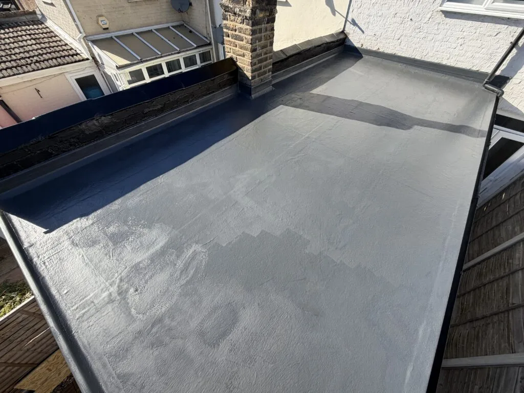 Flat roof repairing work, Custom House, E16