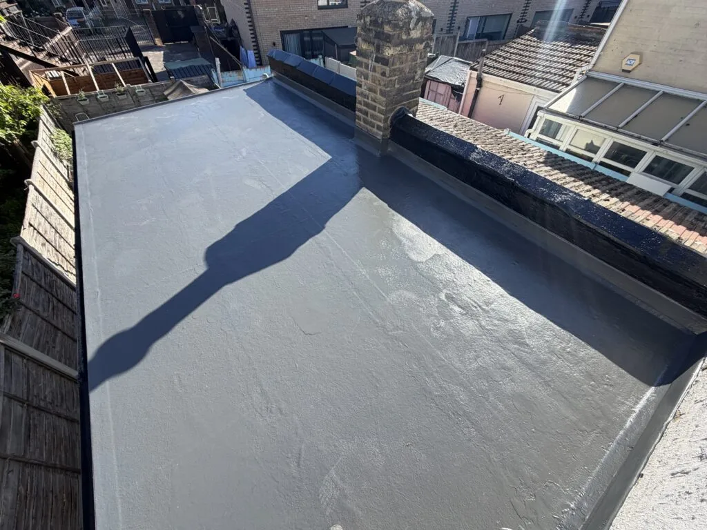 Flat roof repairing work, Custom House, E16