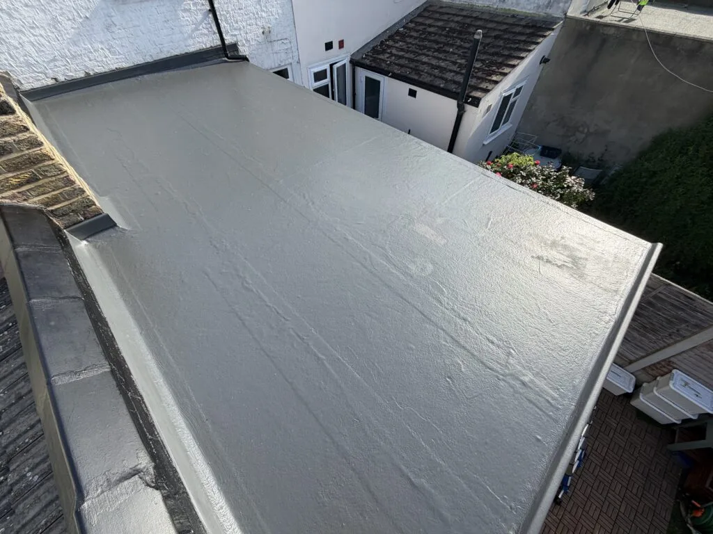 Flat roof repairing work, Custom House, E16