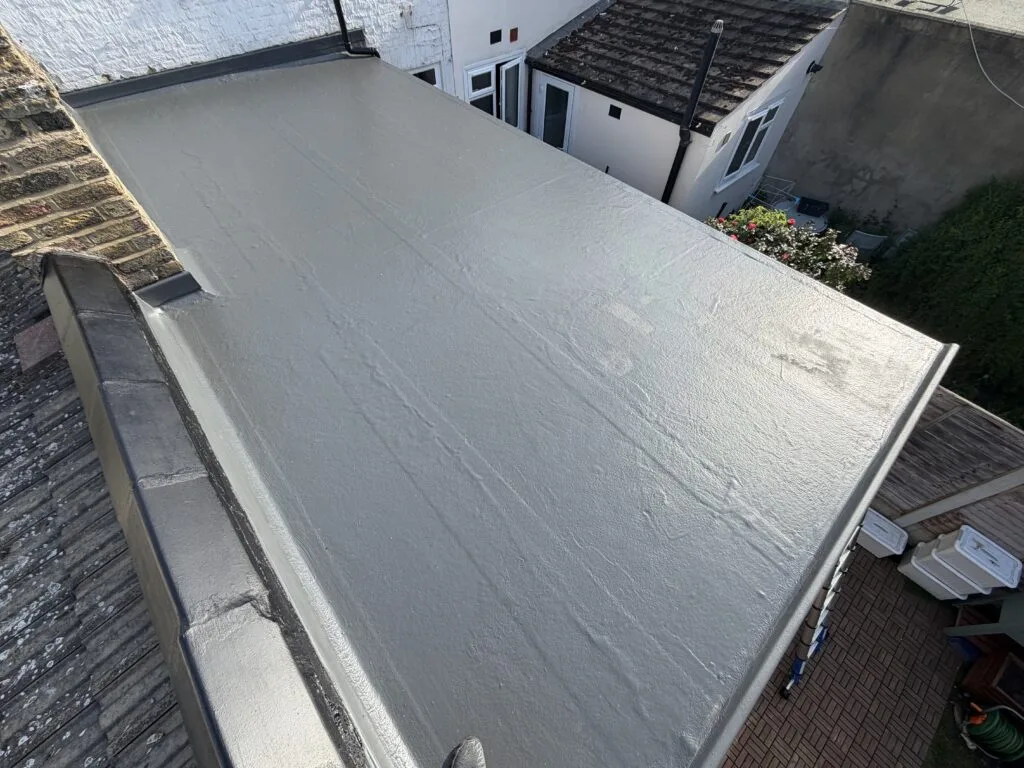 Flat roof repairing work, Custom House, E16