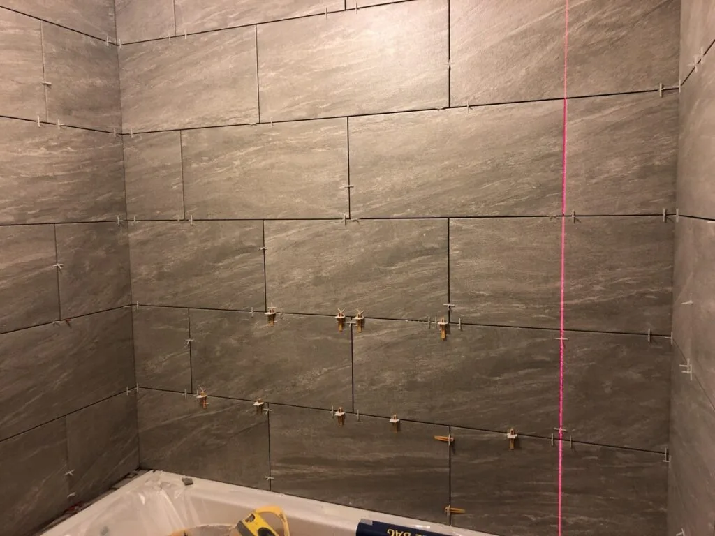 Bathroom renovation under way